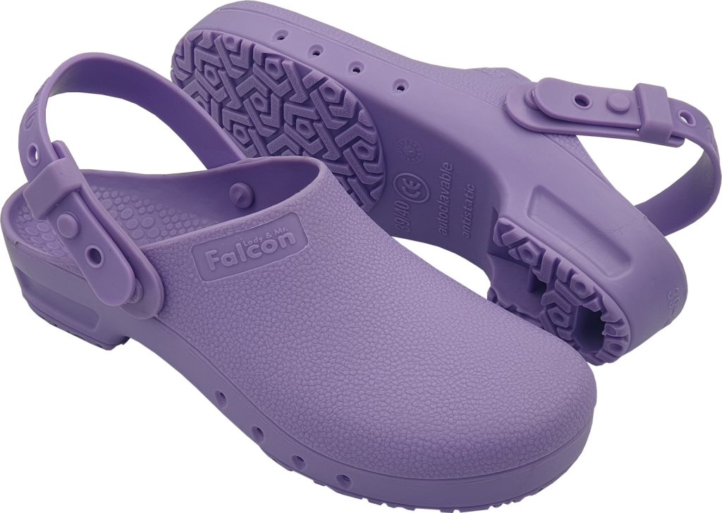Autoclavable Shoes Lilac With Safety Strap
